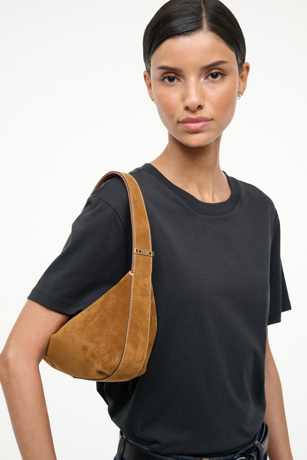DEMY SHOULDER BAG TAN - STAUD near me