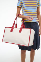 DUDE TRAVEL BAG NATURAL/ROUGE - STAUD near me