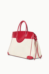 LARGE MAUDE CARRYALL NATURAL ROUGE - STAUD online