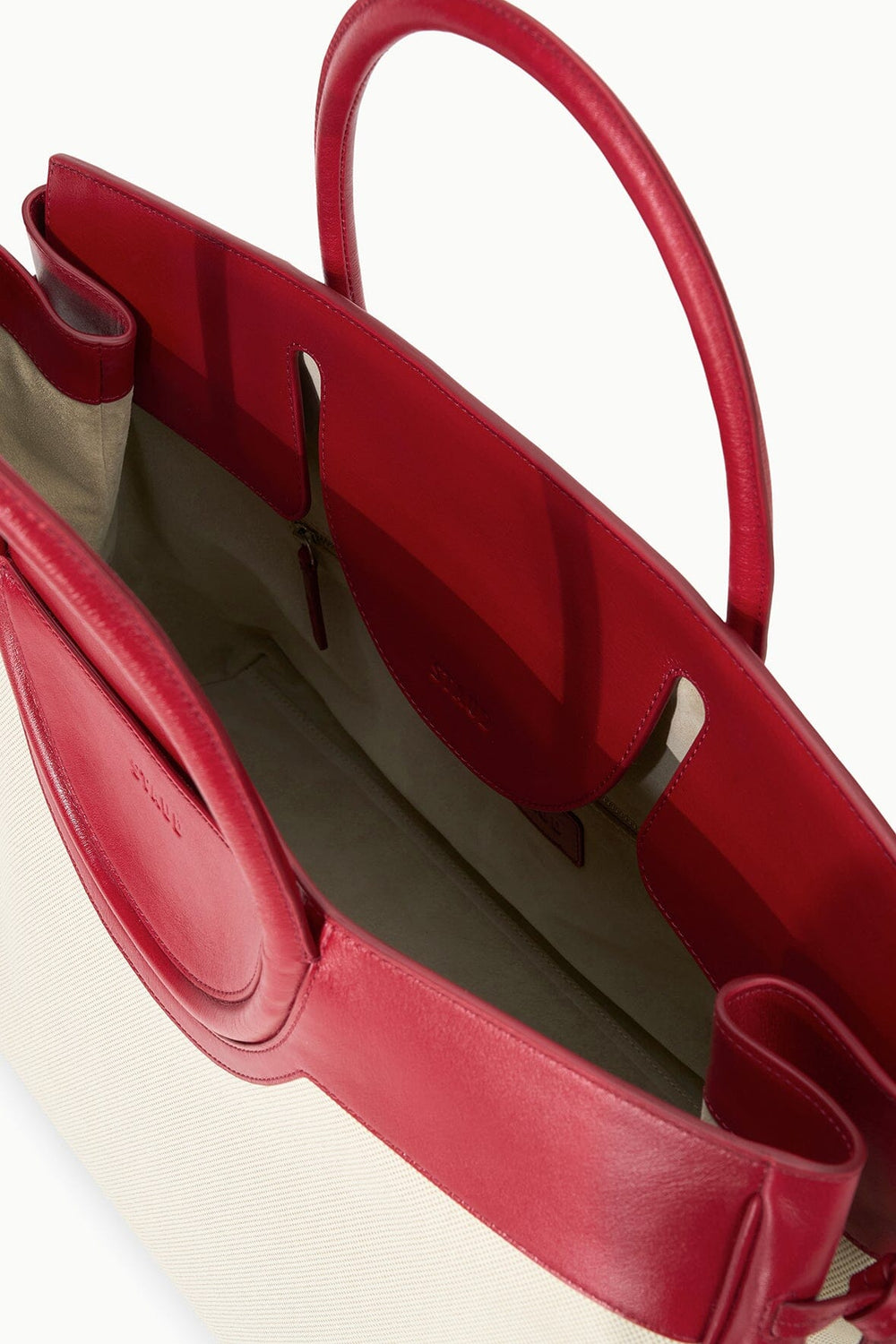 LARGE MAUDE CARRYALL NATURAL ROUGE - STAUD online