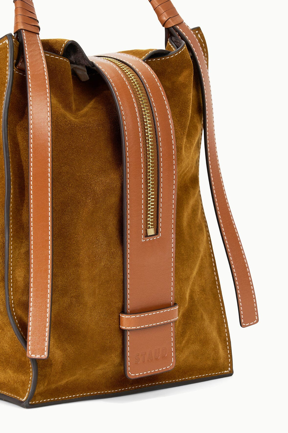 HAROLD HOBO BAG TAN SUEDE - STAUD outlet