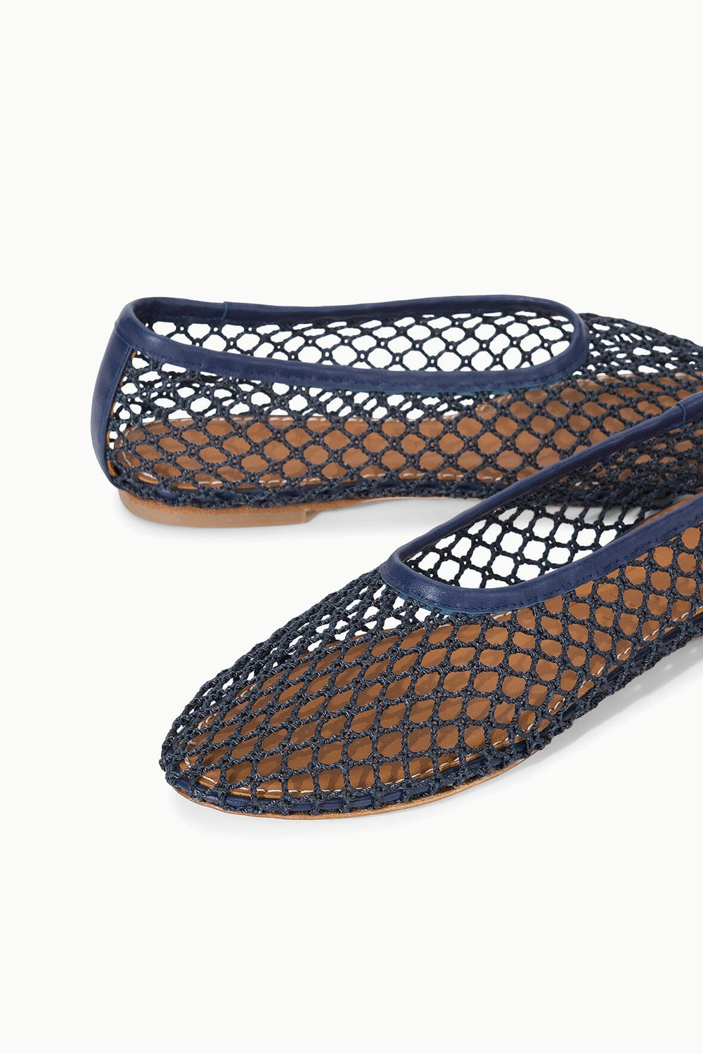 ALBA BALLET FLAT NAVY NETTING - STAUD US