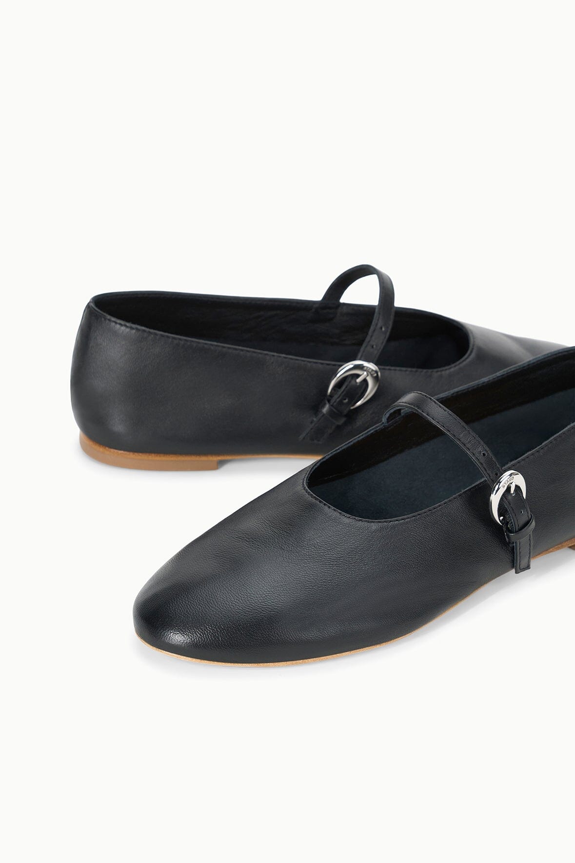 ALBA MARY JANE BALLET FLAT BLACK - STAUD online