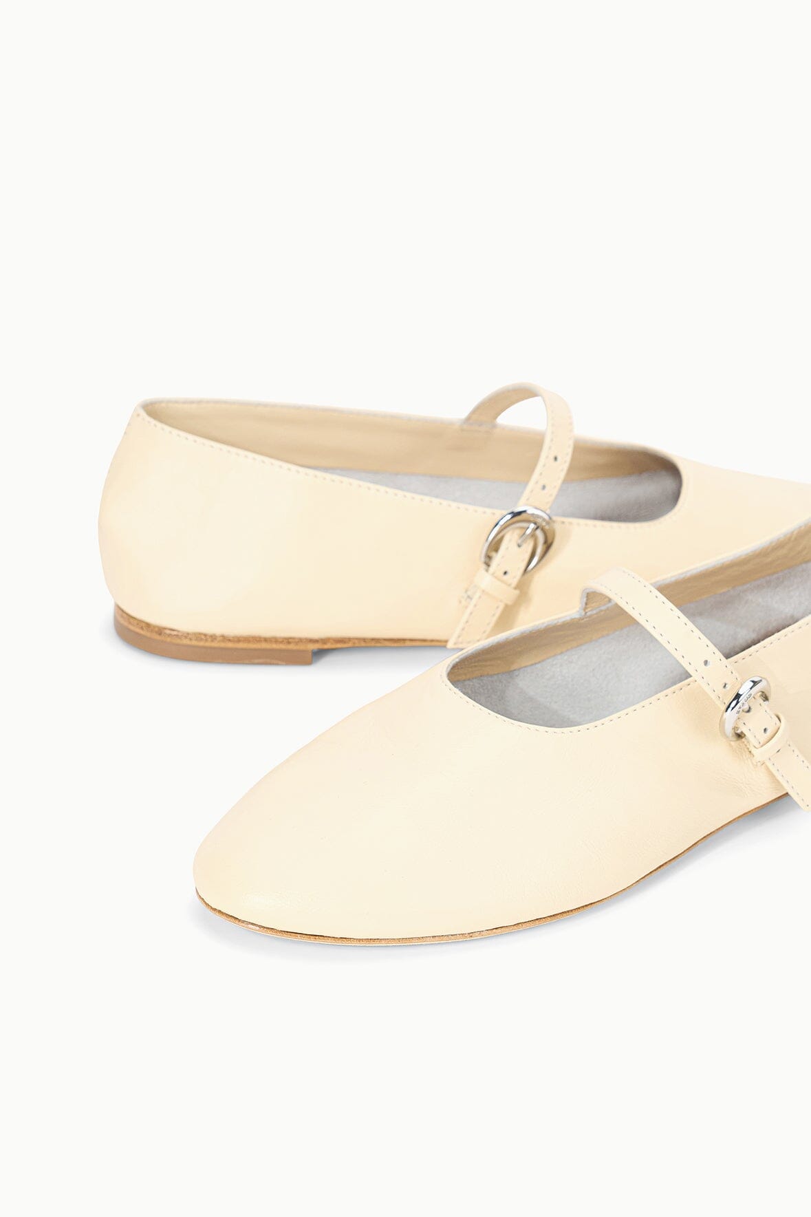 ALBA MARY JANE BALLET FLAT CREAM - STAUD for sale