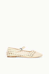 NELL MARY JANE FLAT CREAM - STAUD outlet
