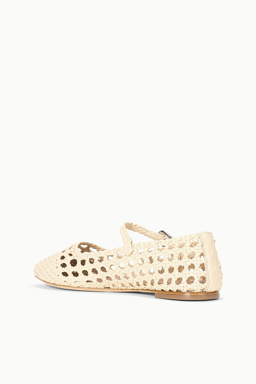 NELL MARY JANE FLAT CREAM - STAUD outlet