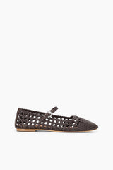 NELL MARY JANE FLAT ESPRESSO - STAUD sale