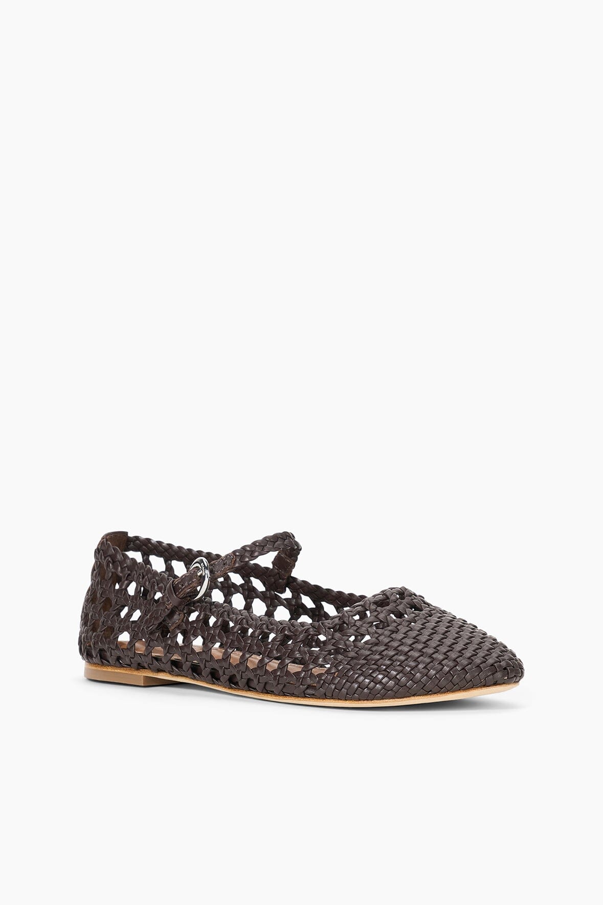 NELL MARY JANE FLAT ESPRESSO - STAUD sale