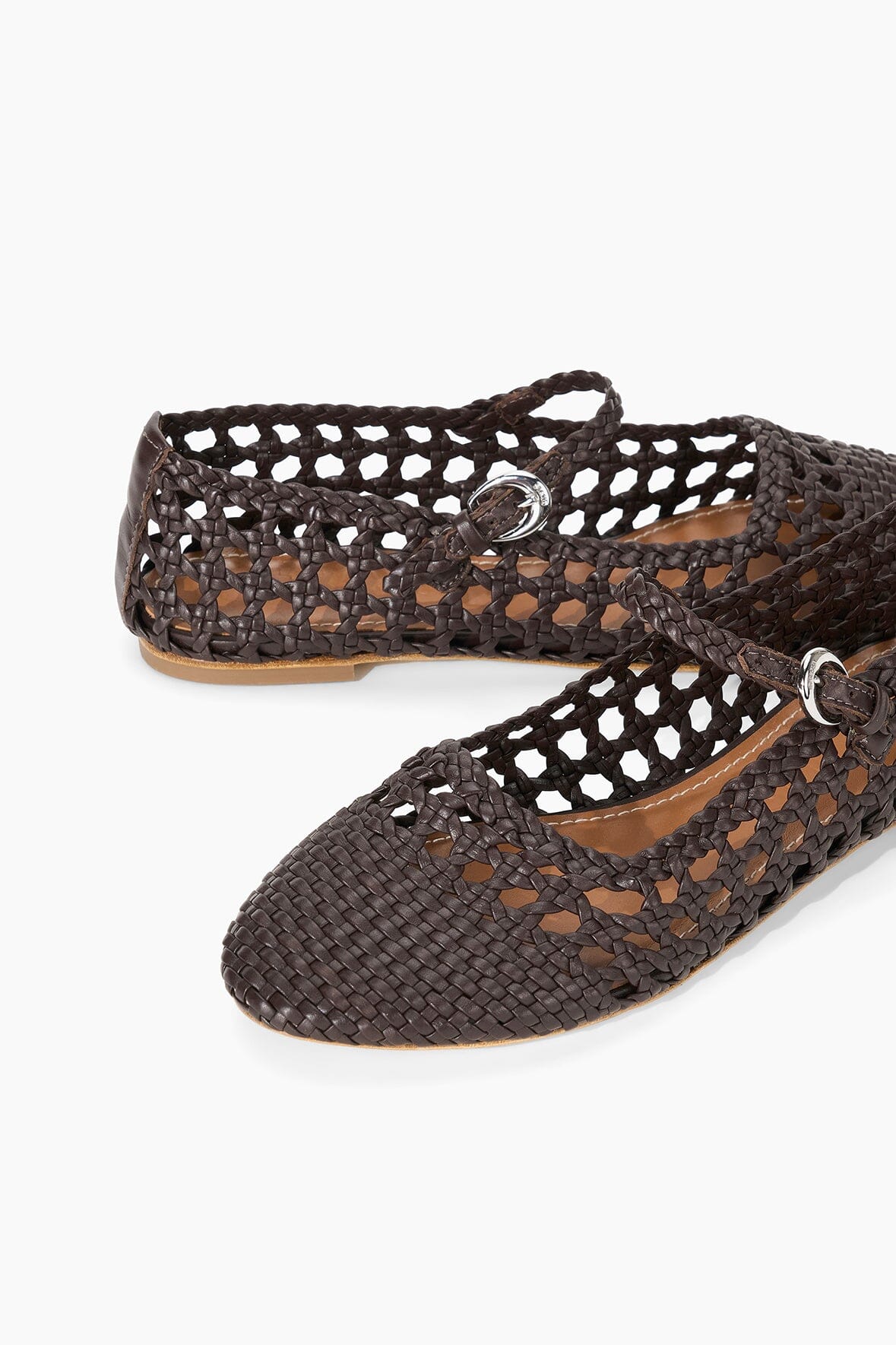 NELL MARY JANE FLAT ESPRESSO - STAUD sale
