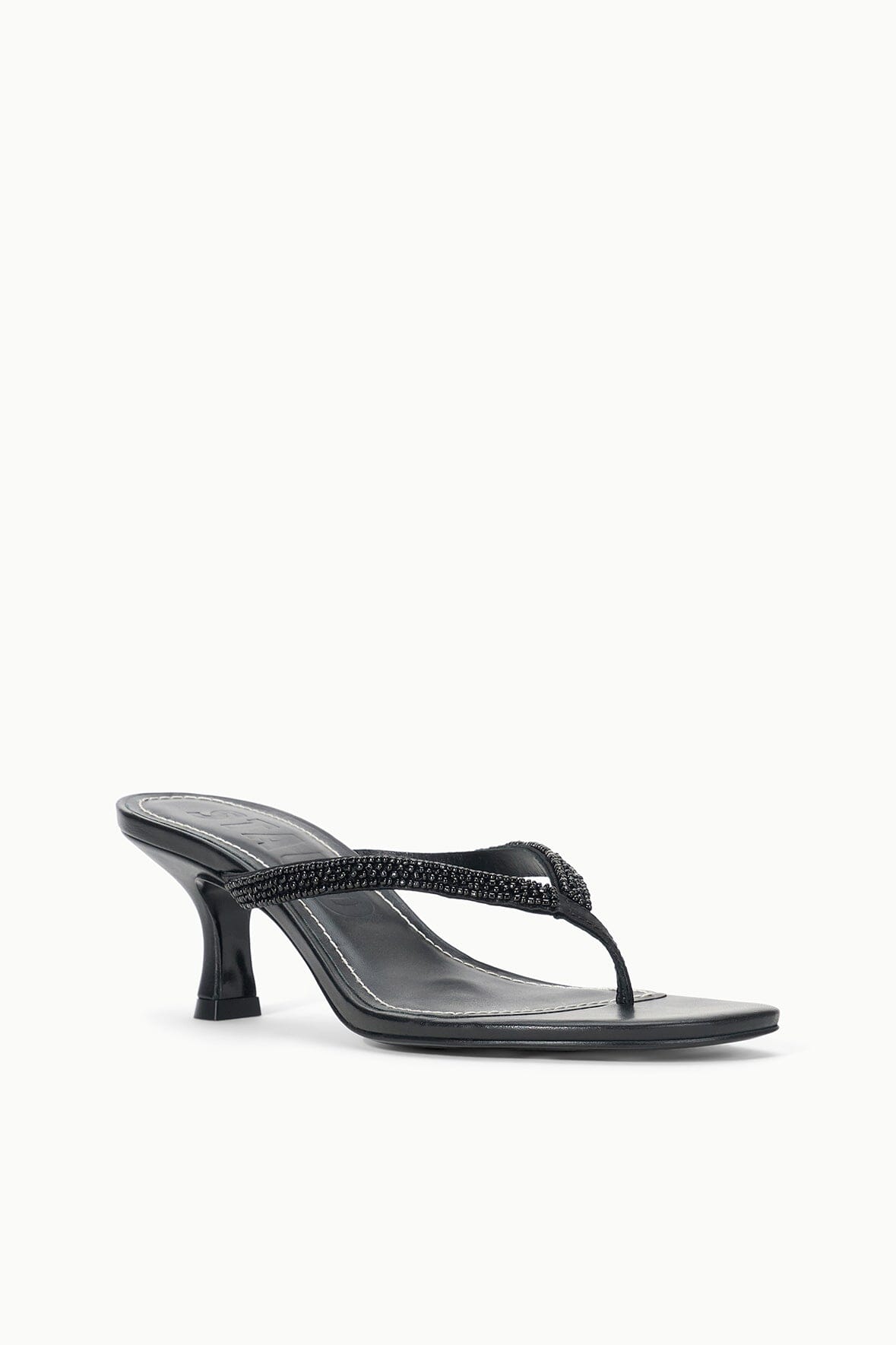 FREJA KITTEN HEEL BLACK BEADED - STAUD outlet