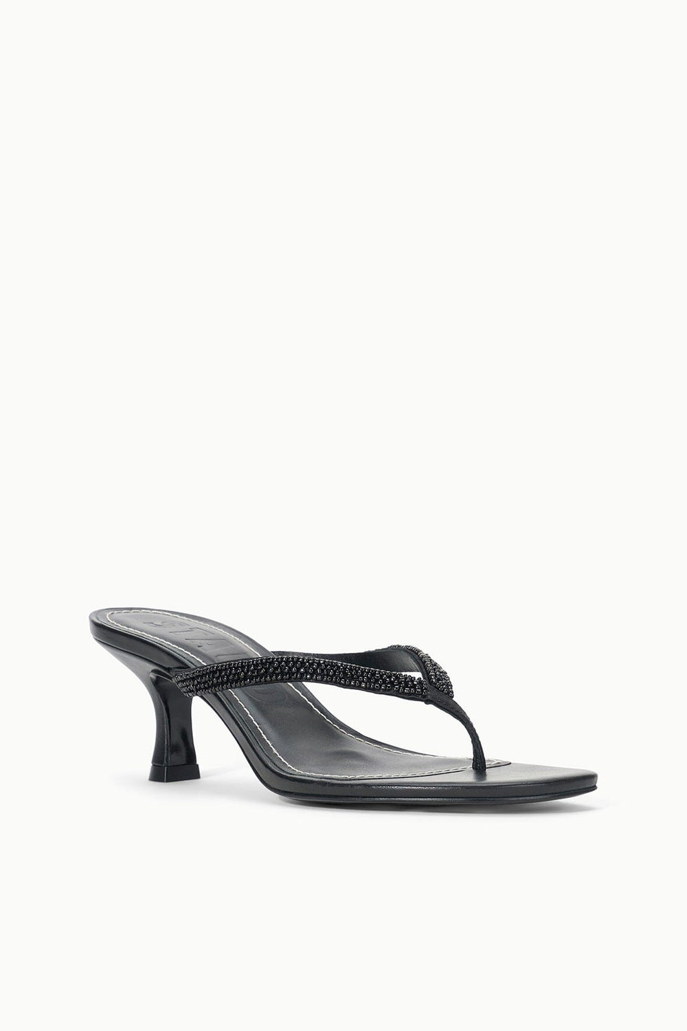 FREJA KITTEN HEEL BLACK BEADED - STAUD outlet