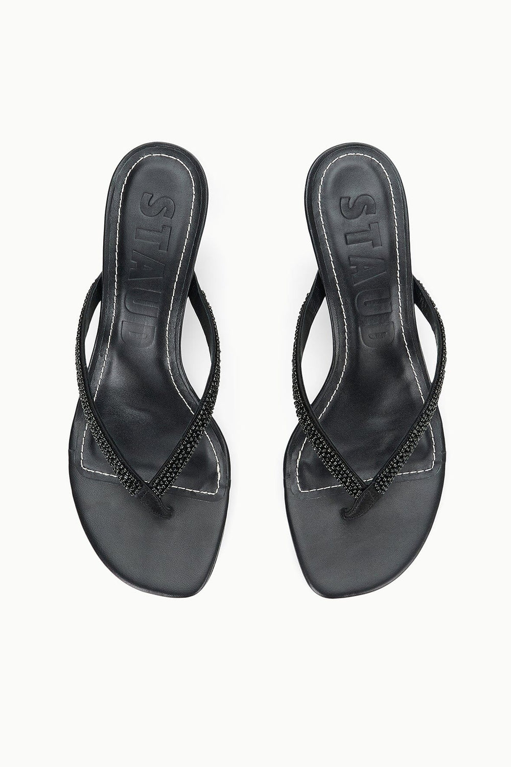 FREJA KITTEN HEEL BLACK BEADED - STAUD outlet
