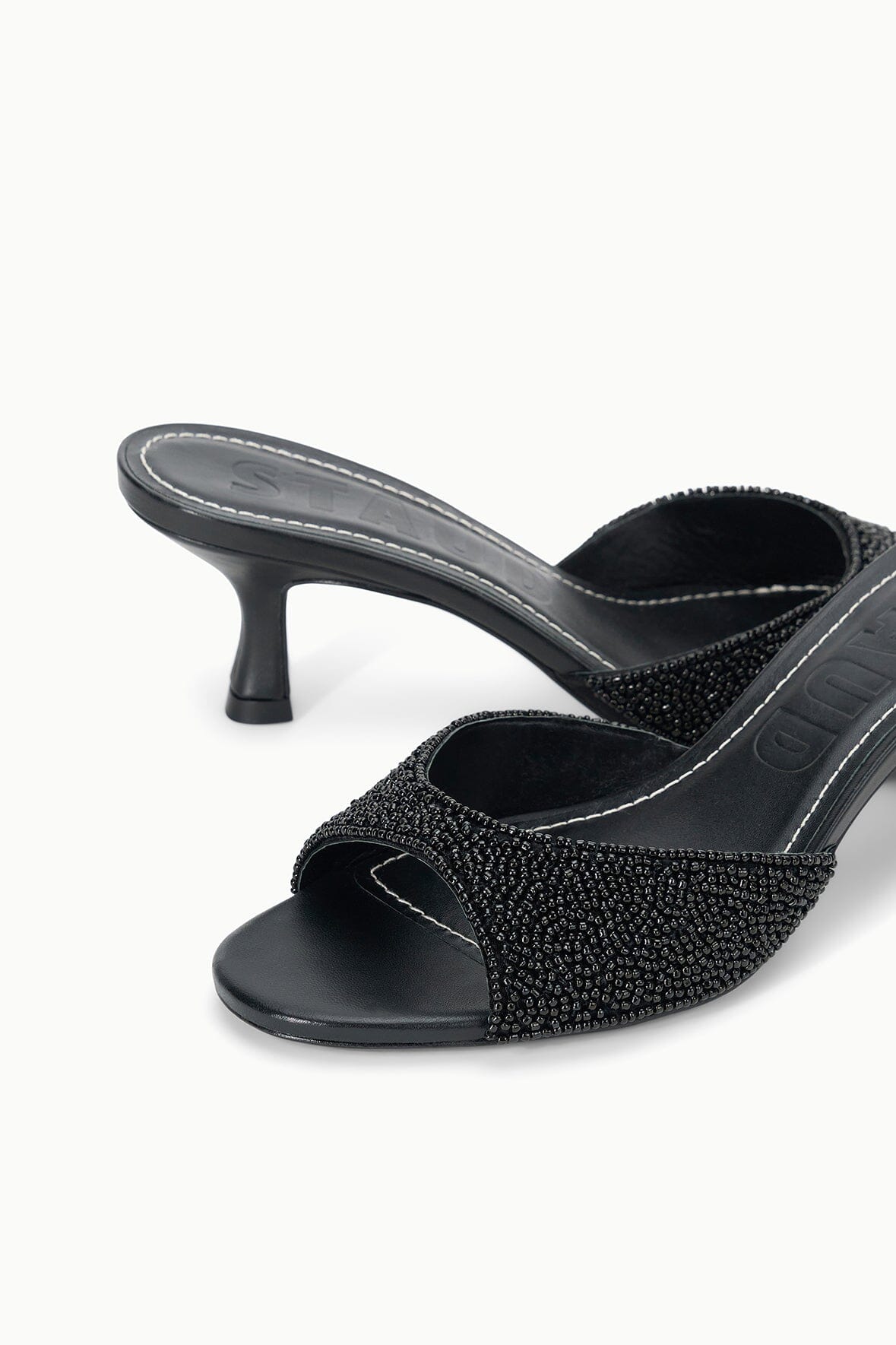 BRIGITTE MULE BLACK BEADED - STAUD online
