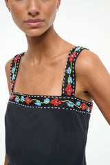VERONICA SILK TOP BLACK - STAUD for sale