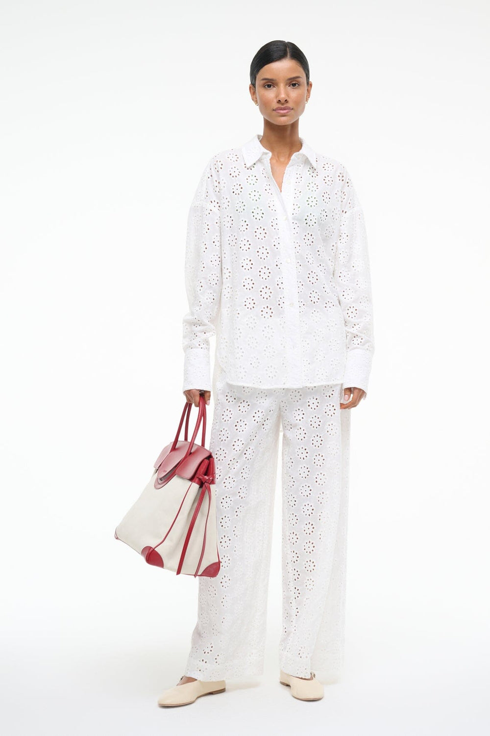 COLTON TOP WHITE EYELET - STAUD outlet