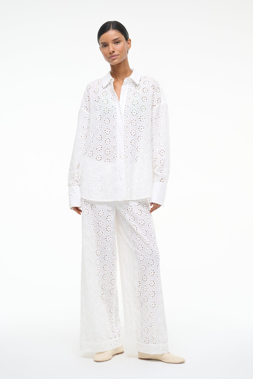COLTON TOP WHITE EYELET - STAUD outlet