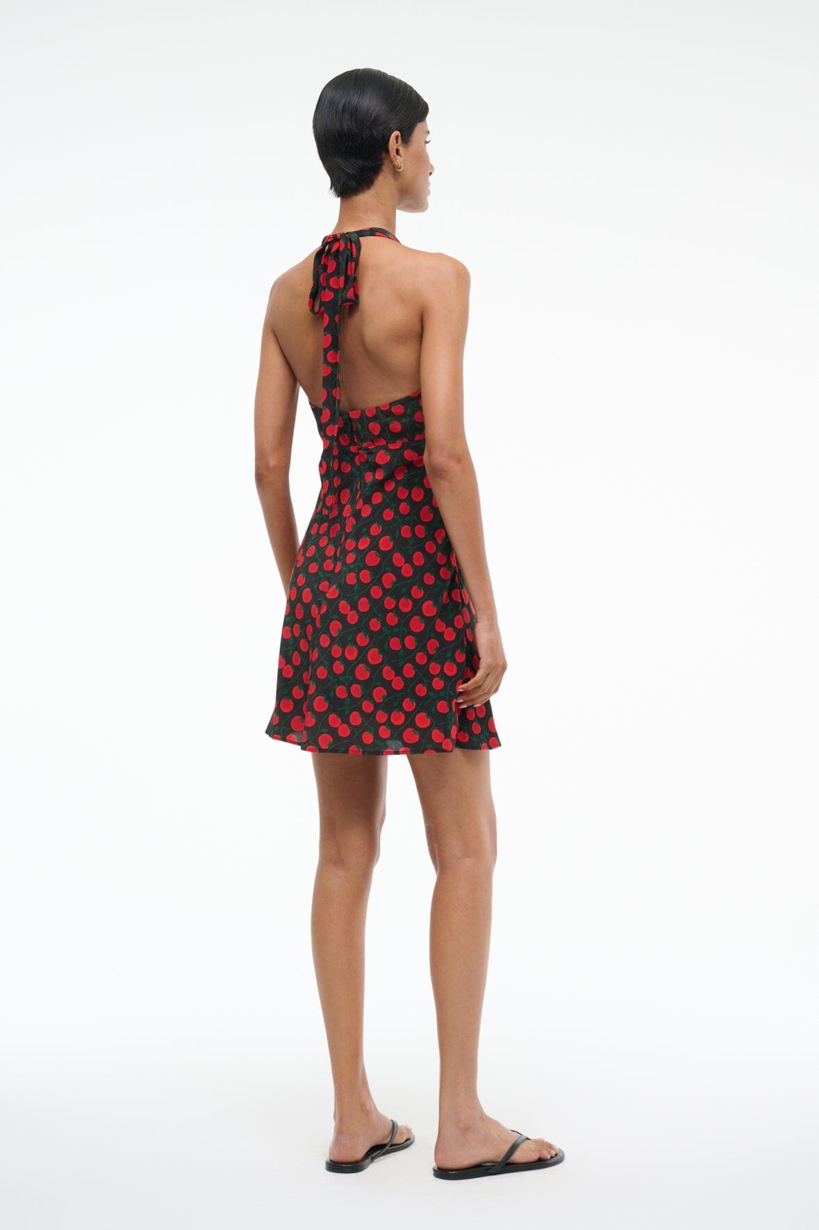 LUCCA MINI DRESS ON THE VINE BLACK - STAUD US