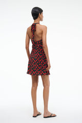 LUCCA MINI DRESS ON THE VINE BLACK - STAUD US