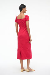 HELENE DRESS CHERRY - STAUD sale