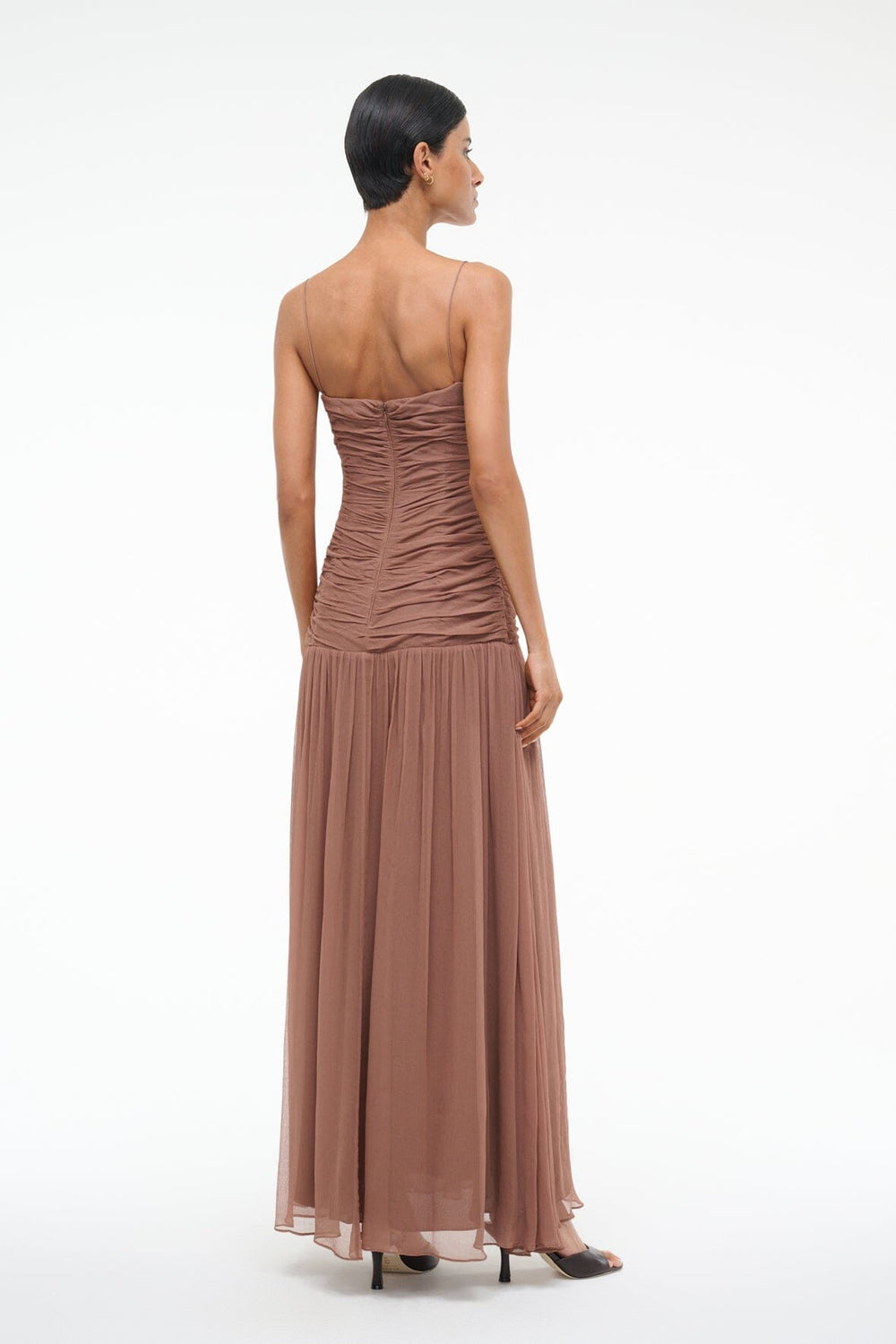 DALTON DRESS MOCHA - STAUD sale