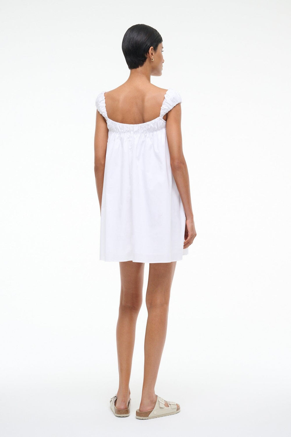 BEAU DRESS WHITE - STAUD for sale