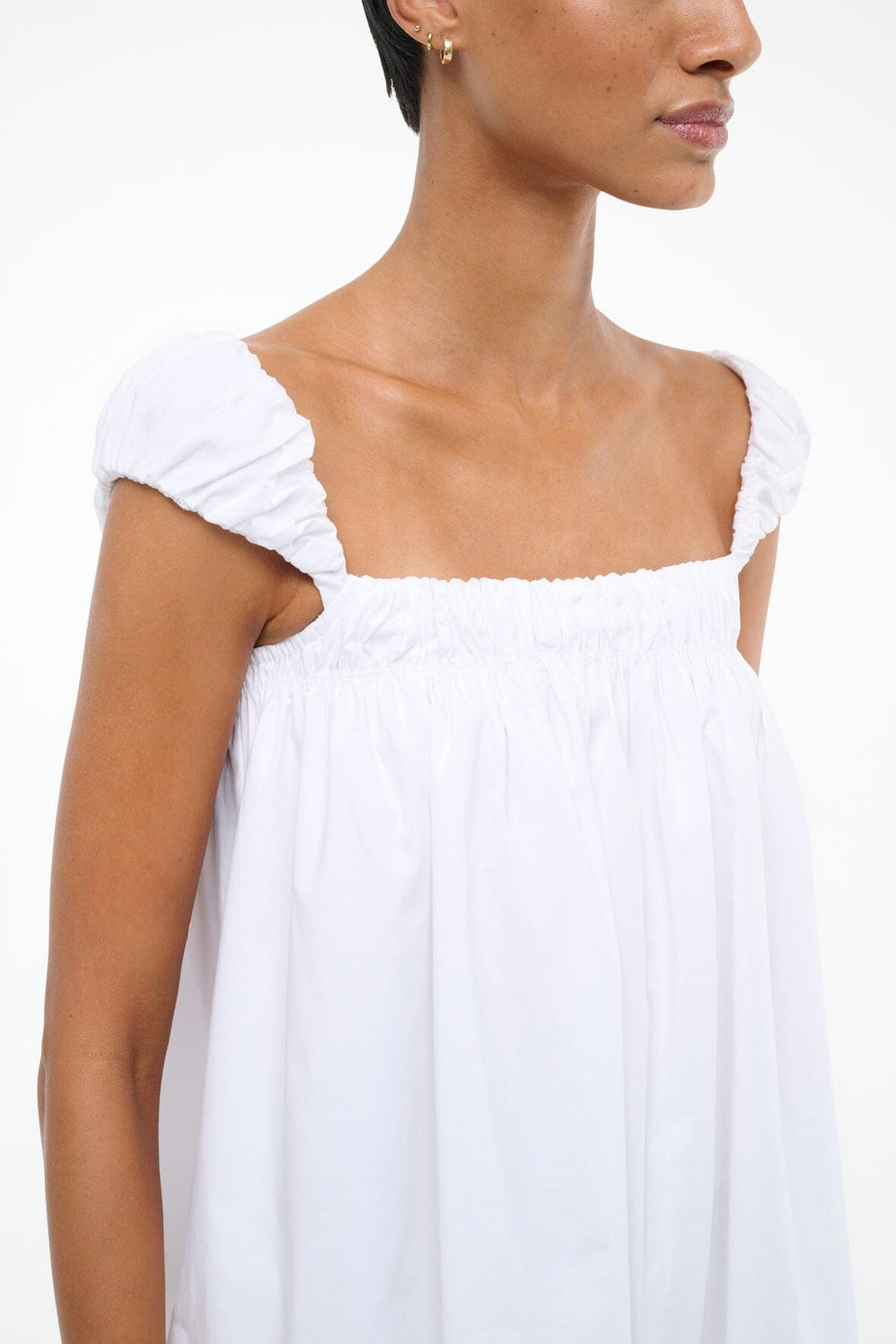 BEAU DRESS WHITE - STAUD for sale