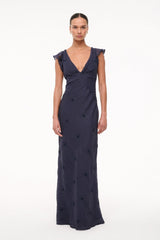 NORI DRESS MIDNIGHT - STAUD sale