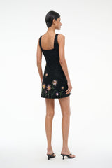LE SABLE DRESS DAHLIA DAYDREAM BLACK - STAUD outlet