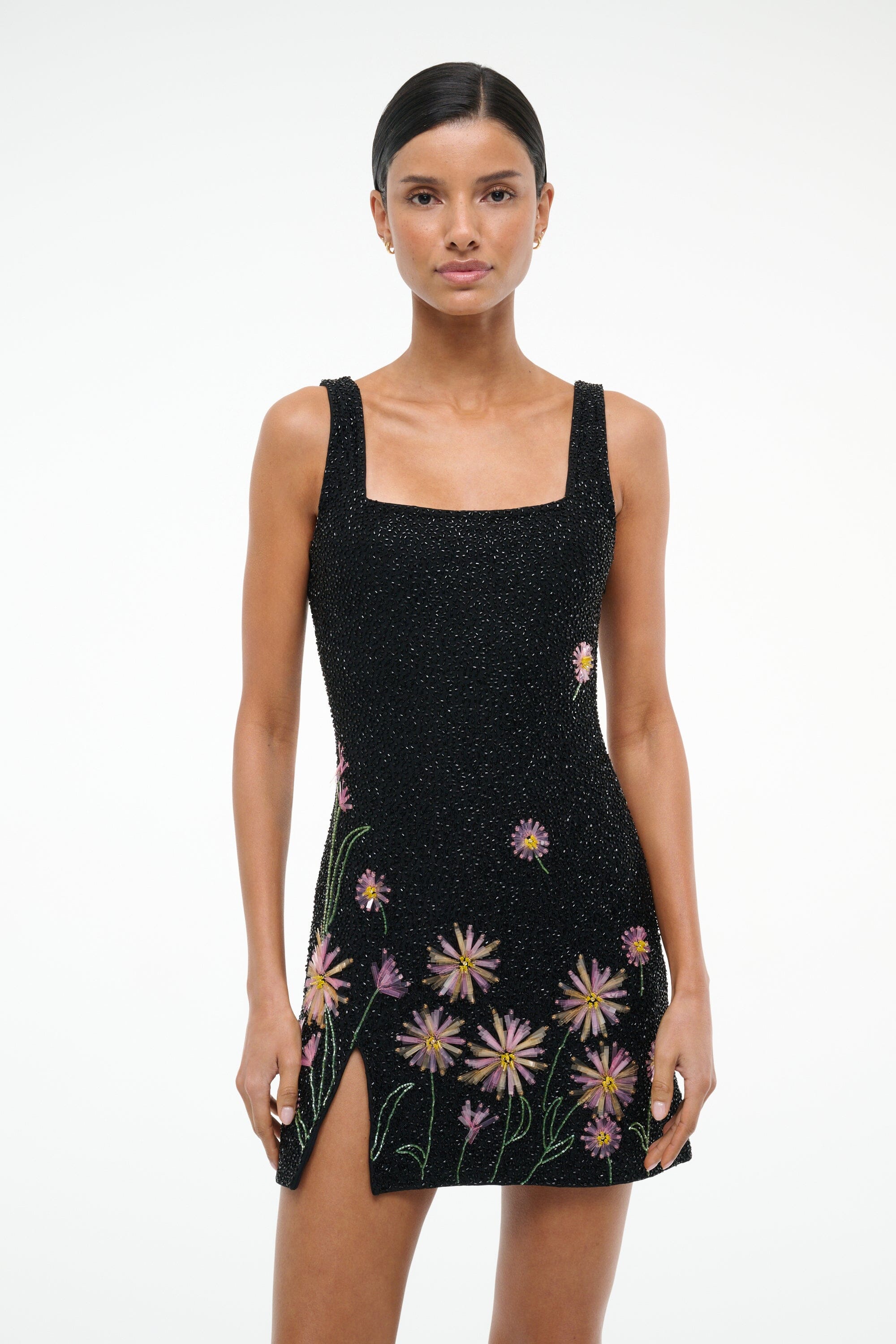 LE SABLE DRESS DAHLIA DAYDREAM BLACK - STAUD outlet