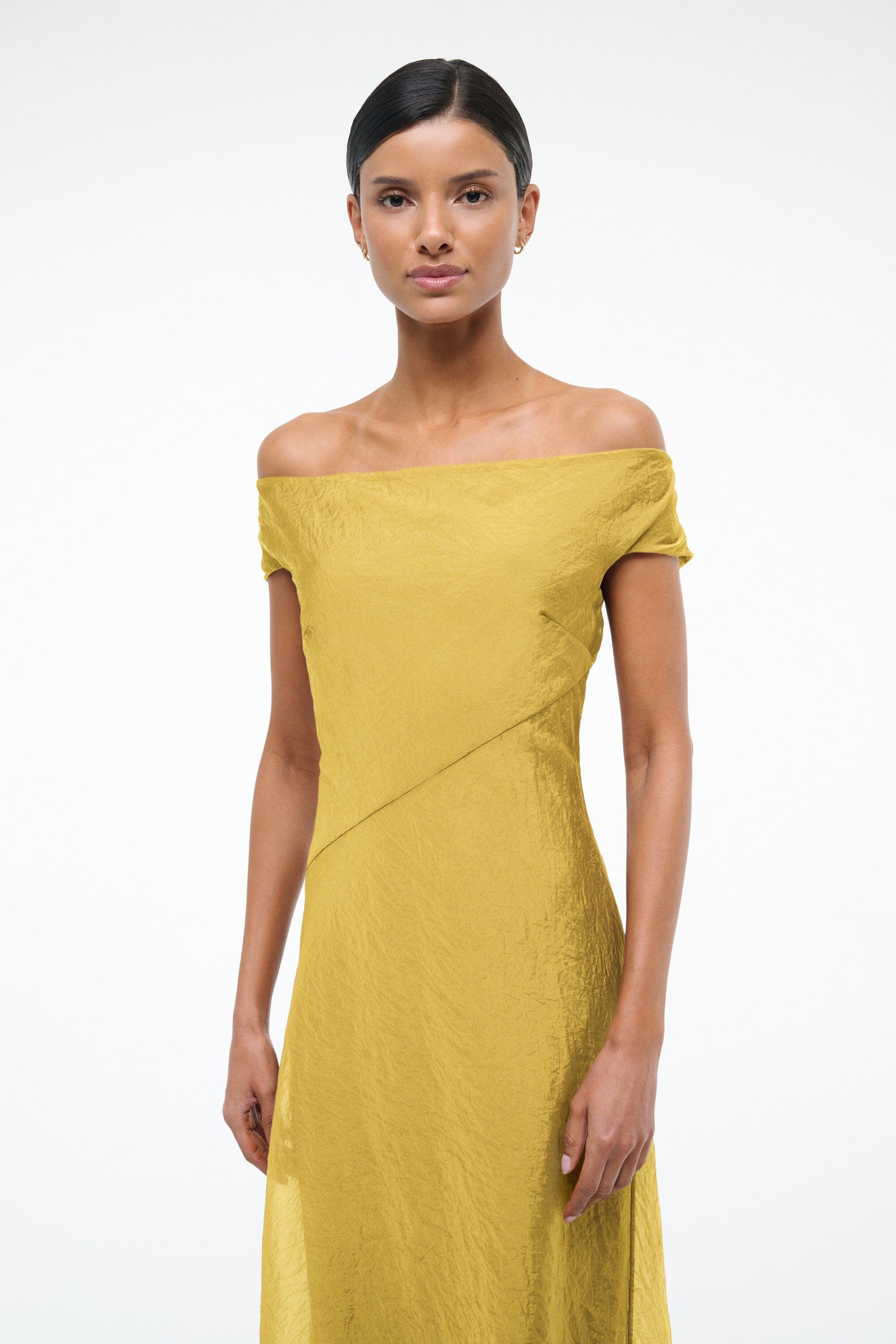 CHEYENNE DRESS CHARTREUSE - STAUD online