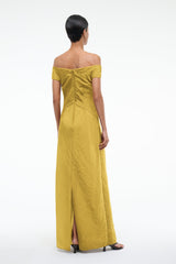 CHEYENNE DRESS CHARTREUSE - STAUD online