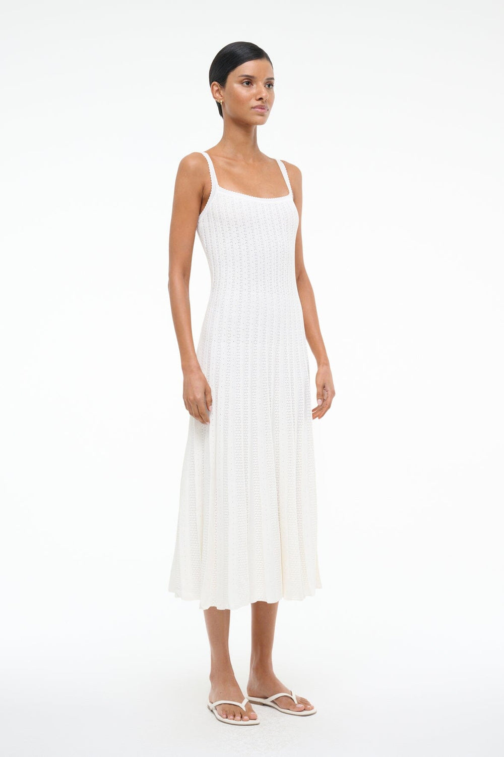 ELLEN DRESS IVORY - STAUD US