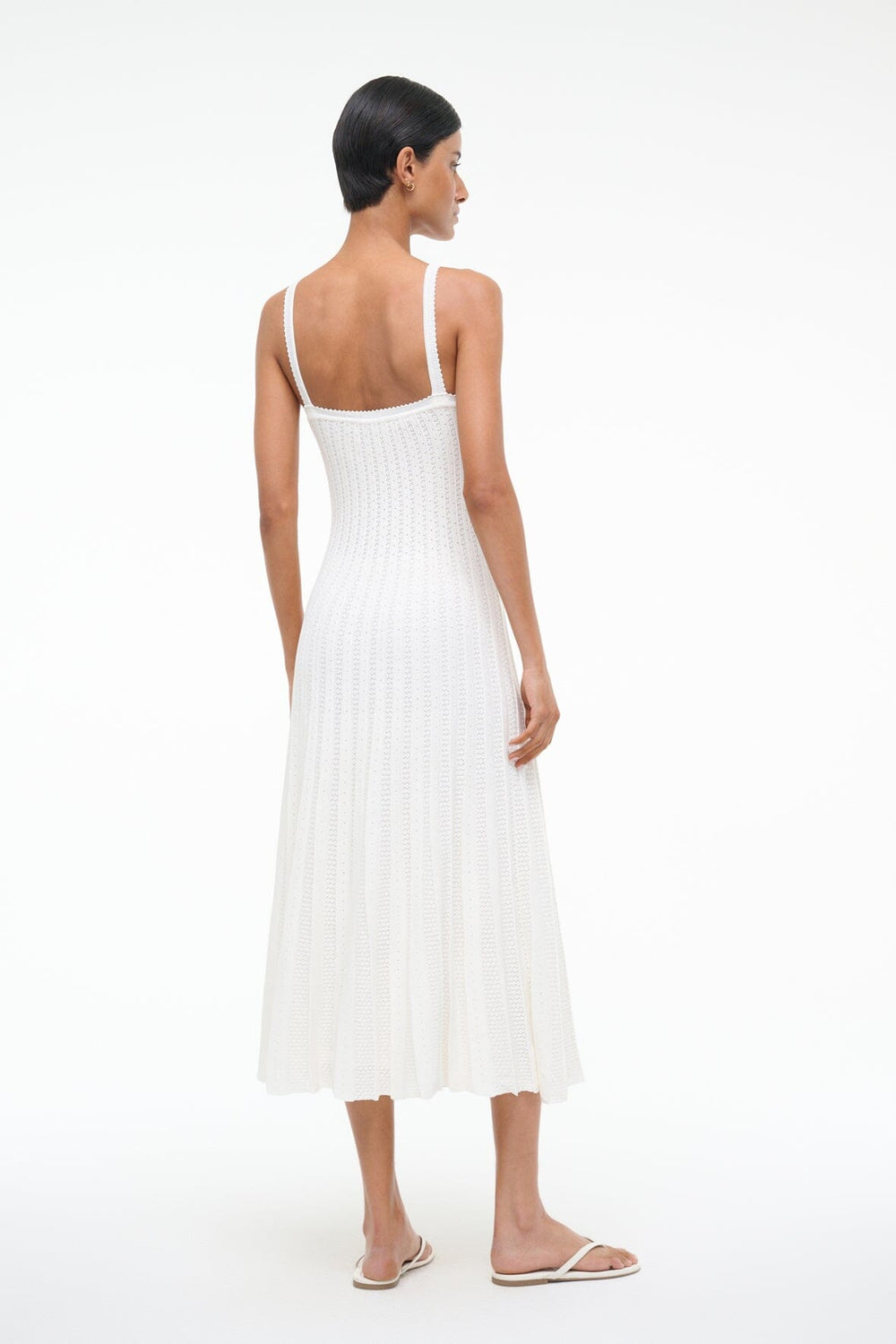 ELLEN DRESS IVORY - STAUD US