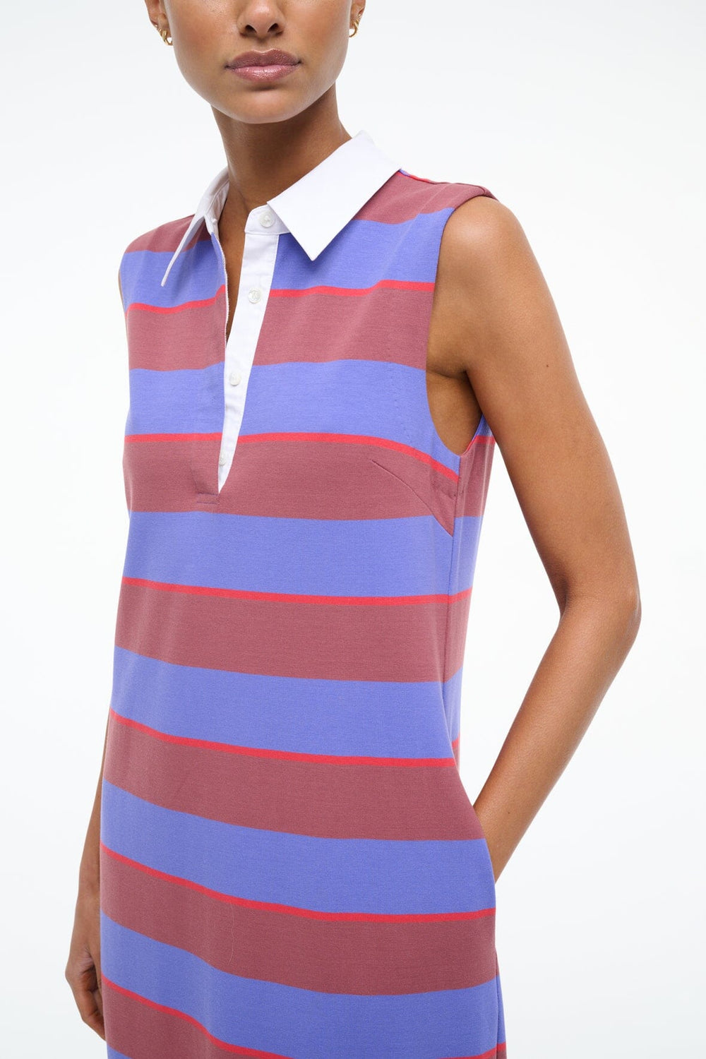JULIUS DRESS ATLAS RUGBY STRIPE - STAUD sale
