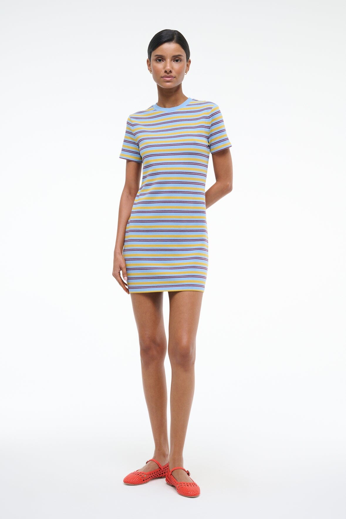 WADE DRESS LINUS STRIPE - STAUD outlet