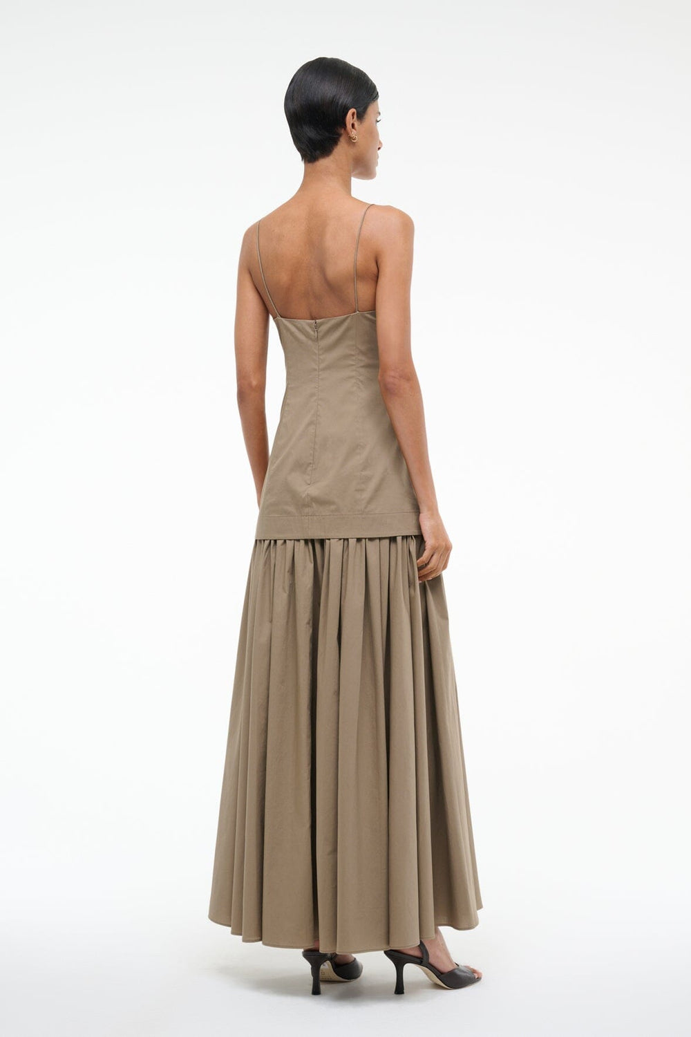 ARI DRESS TAUPE - STAUD sale