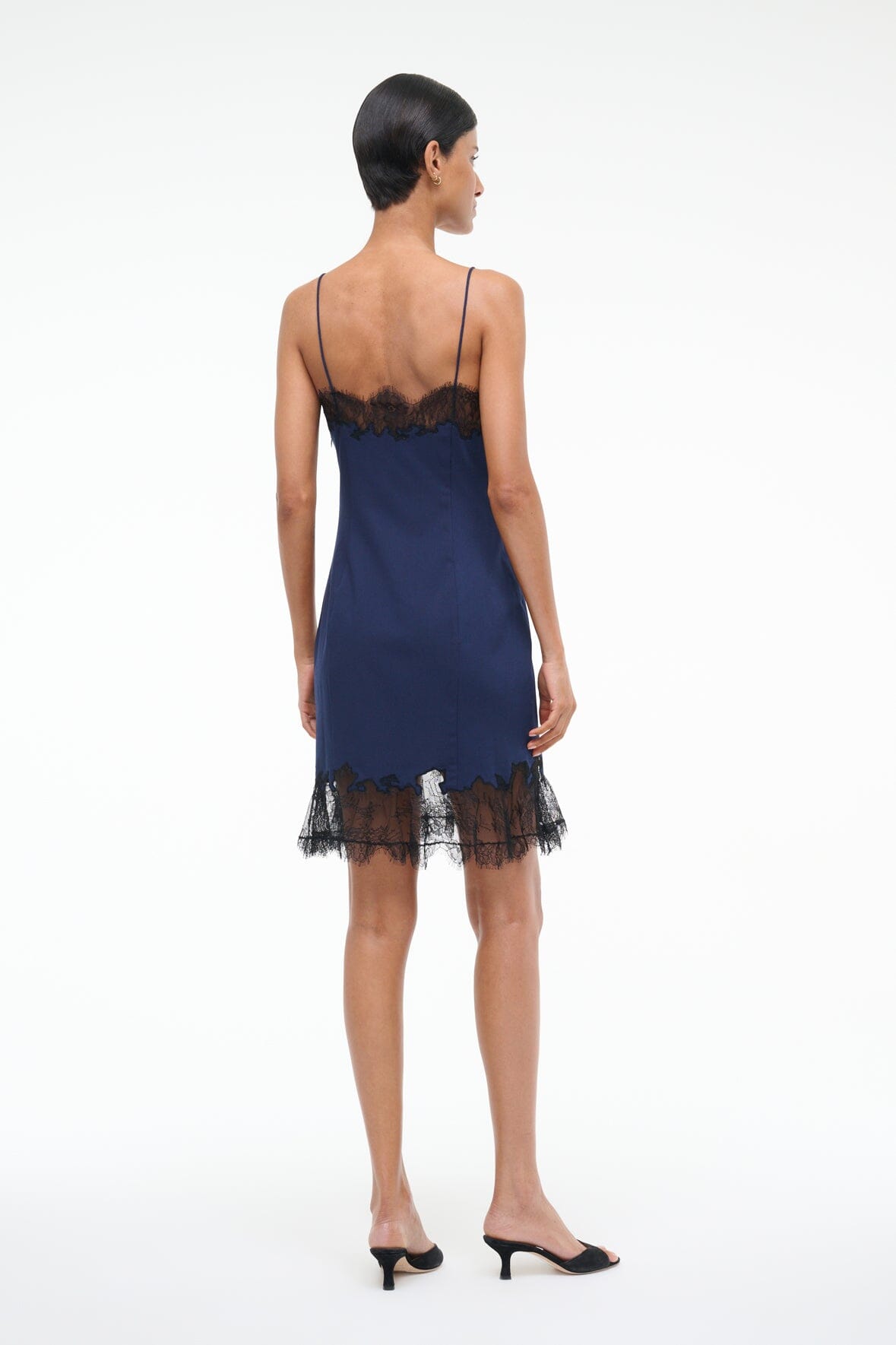 NADIA MINI DRESS NAVY - STAUD US