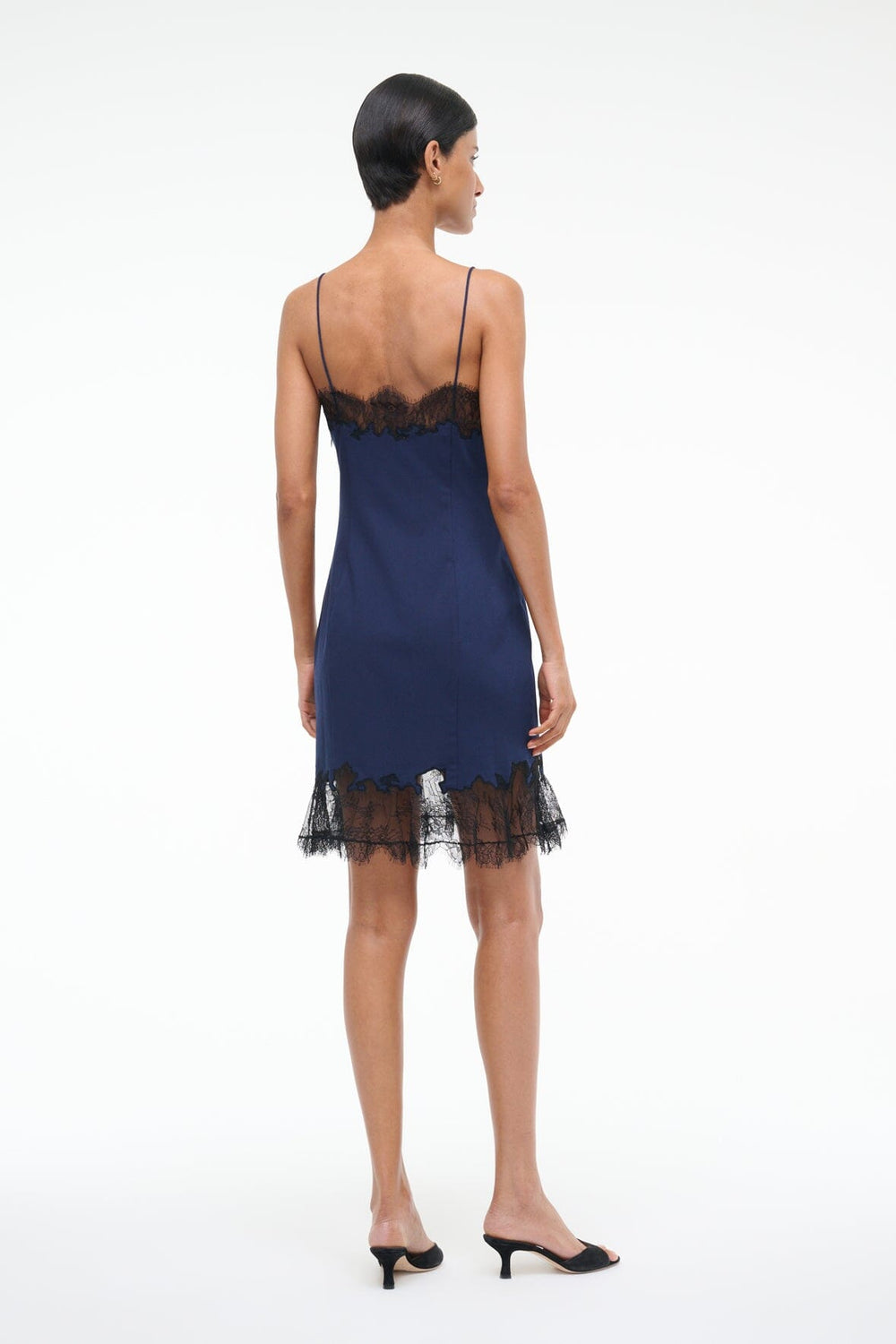 NADIA MINI DRESS NAVY - STAUD US