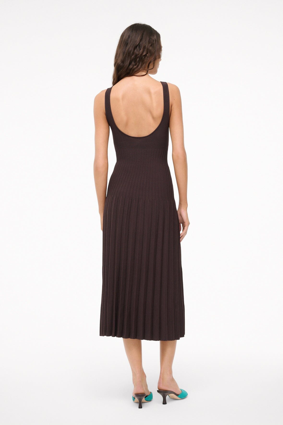 ELLISON DRESS EARTH - STAUD sale