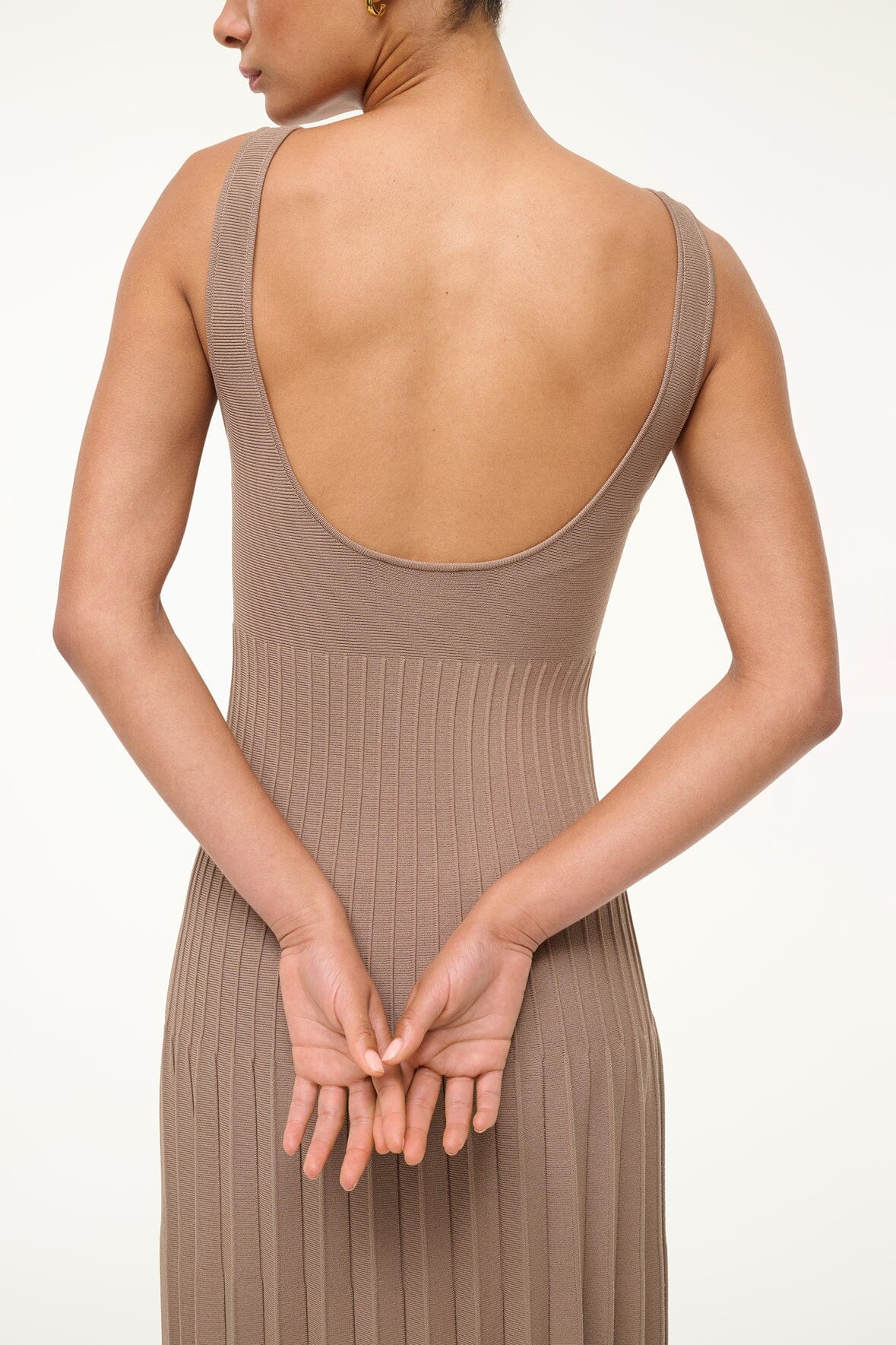 ELLISON DRESS TAUPE - STAUD for sale