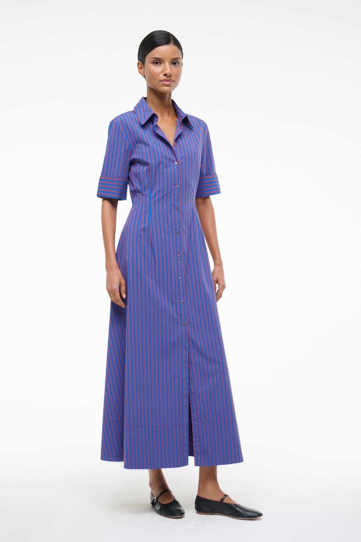 JOAN DRESS ATLAS STRIPE - STAUD near me