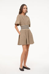 AMY MINI DRESS TAUPE - STAUD US