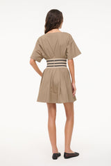 AMY MINI DRESS TAUPE - STAUD US