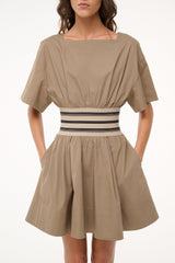 AMY MINI DRESS TAUPE - STAUD US