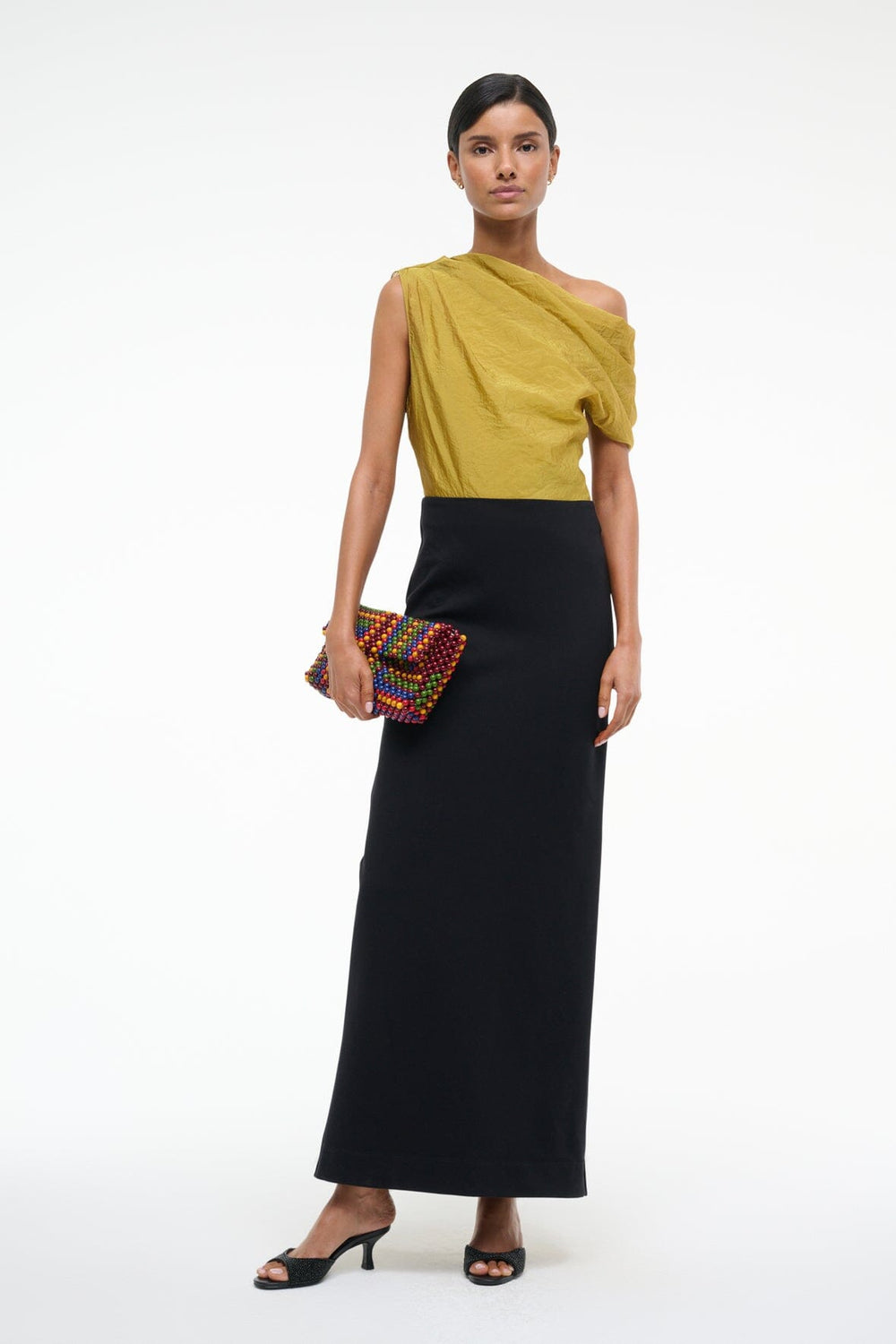TOPAZ DRESS CHARTREUSE/BLACK - STAUD near me