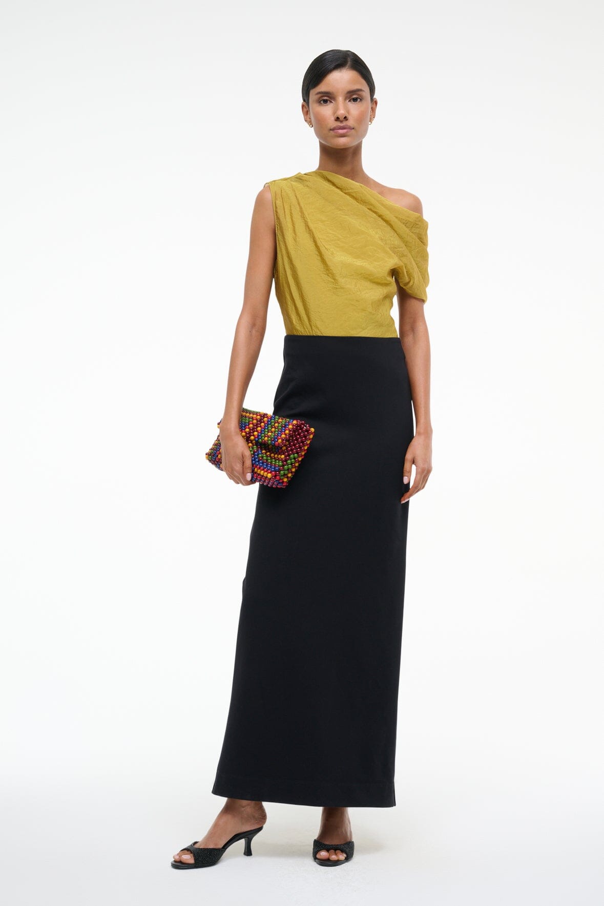 TOPAZ DRESS CHARTREUSE/BLACK - STAUD near me