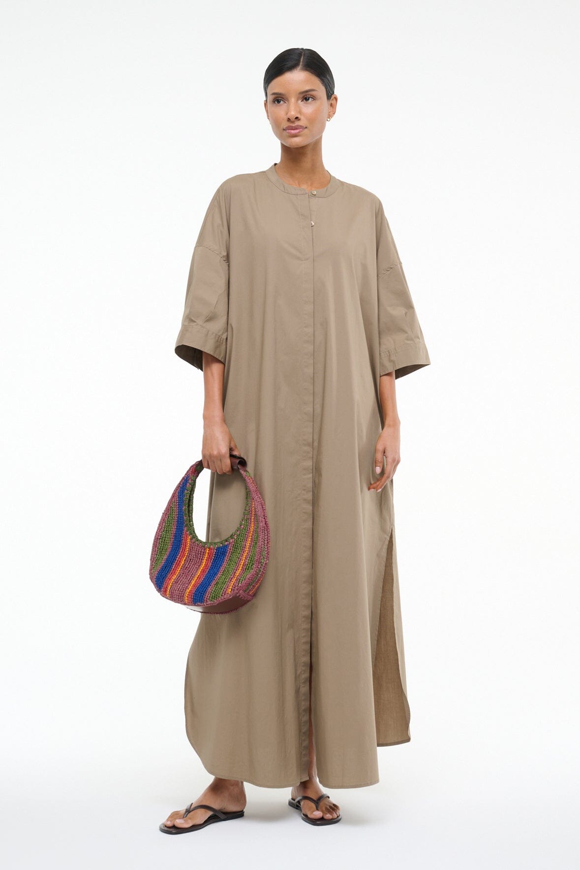 ENZO MAXI DRESS TAUPE - STAUD near me
