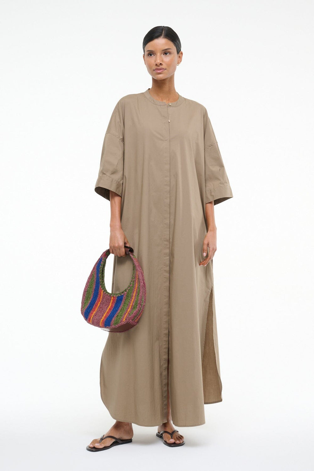ENZO MAXI DRESS TAUPE - STAUD near me