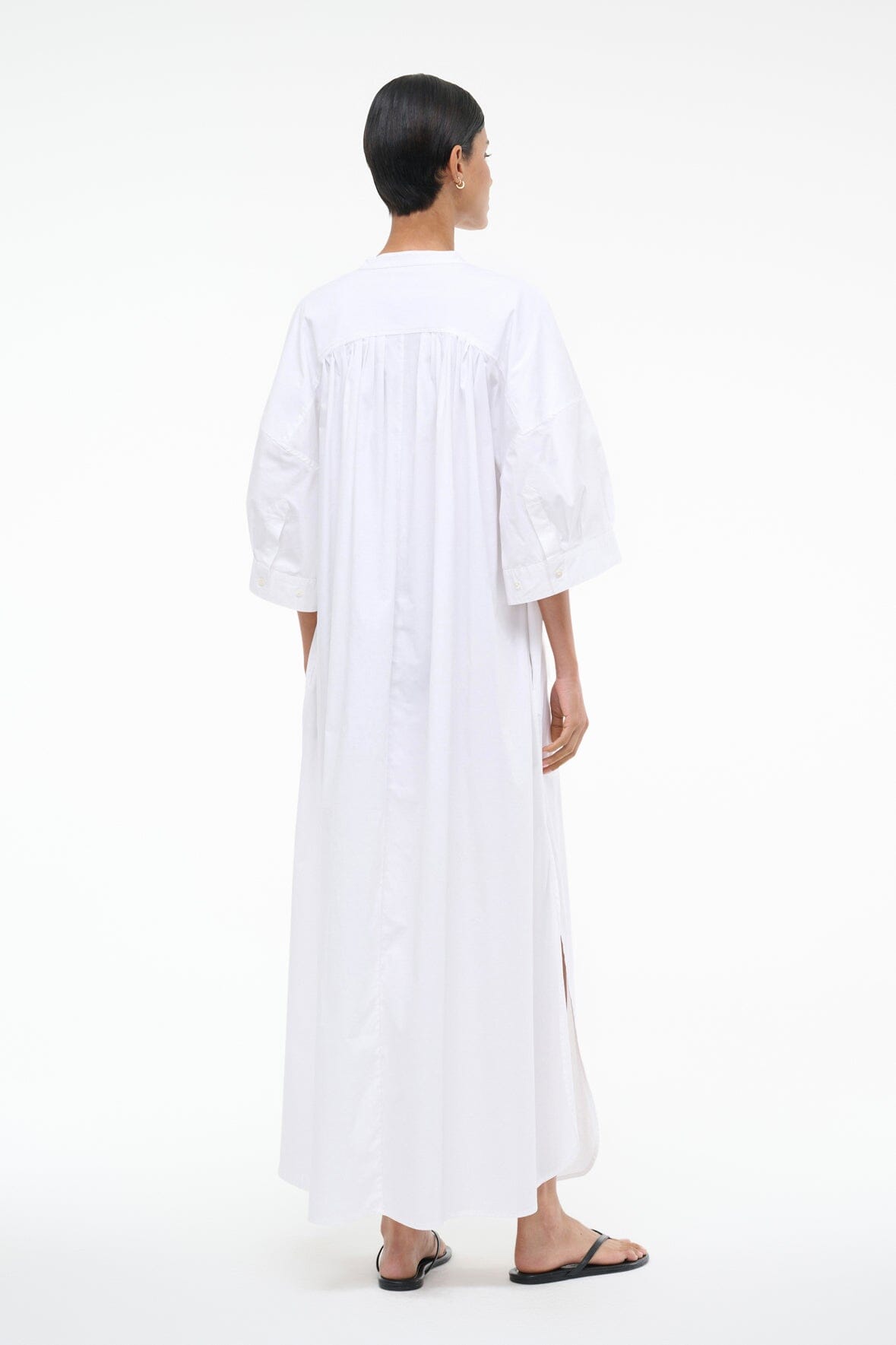 ENZO MAXI DRESS WHITE - STAUD outlet