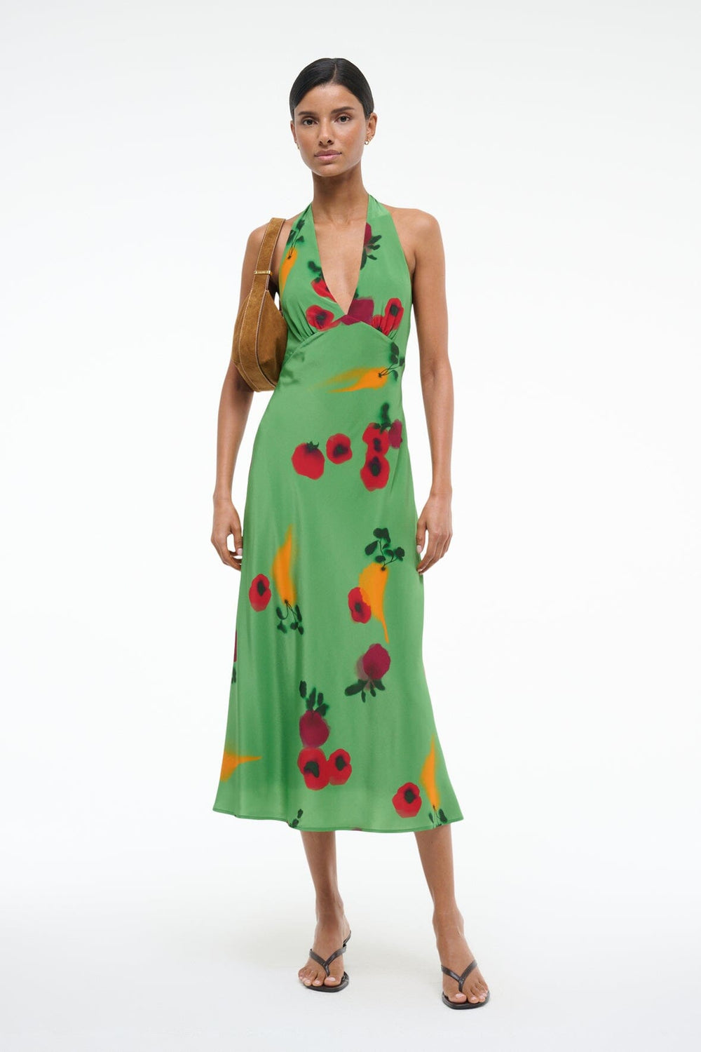 LUCCA SILK DRESS FARMERS MARKET LEAF - STAUD near me